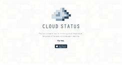 Desktop Screenshot of cloudstatusapp.com